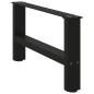 Preview: Couchtischbeine Schwarz 2 Stk. 70x(30-31) cm Stahl