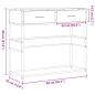 Preview: Konsolentisch Grau Sonoma 90x35x80 cm Holzwerkstoff