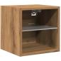 Preview: TV-Wandschrank mit LED-Leuchten Artisan-Eiche 30x28,5x30cm