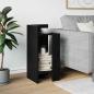 Preview: Beistelltisch mit Ablage Schwarz 25,5x27x60 cm