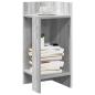 Preview: ARDEBO.de - Beistelltisch mit Ablage Grau Sonoma 25,5x27x60 cm