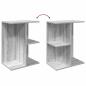 Preview: Nachttische 2 Stk. Grau Sonoma 46,5x29x61 cm Holzwerkstoff