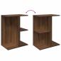 Preview: Nachttische 2 Stk. Braun Eichen-Optik 46,5x29x61 Holzwerkstoff