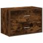 Preview: Schrank mit 2 Schubladen Räuchereiche 60x31x40 cm Holzwerkstoff