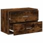 Preview: Schrank mit 2 Schubladen Räuchereiche 60x31x40 cm Holzwerkstoff