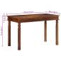 Preview: Esstisch 120×60×77 cm Massivholz Akazie