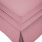 Preview: Chaiselongue mit Nackenrolle und Rechter Armlehne Rosa Samt