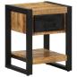 Preview: Nachttisch 35x34x45 cm Raues Mangoholz
