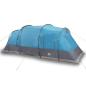 Preview: Tunnel-Familienzelt 6 Personen Blau Wasserdicht