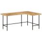 Preview: ARDEBO.de - Schreibtisch 165x110x77 cm Massivholz Mango und Eisen