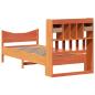 Preview: Massivholzbett ohne Matratze Wachsbraun 75x190 cm Kiefernholz