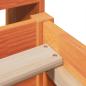 Preview: Massivholzbett ohne Matratze Wachsbraun 75x190 cm Kiefernholz