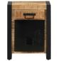 Preview: Nachttisch 40x30x50 cm Raues Mango-Massivholz