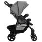 Preview: 2-in-1 Kinderwagen Hellgrau Stahl