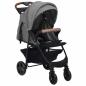 Preview: 2-in-1 Kinderwagen Hellgrau Stahl