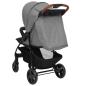 Preview: 2-in-1 Kinderwagen Hellgrau Stahl