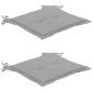 Preview: Gartenstuhl-Kissen 2 Stk. Grau 50x50x3 cm Oxford-Gewebe