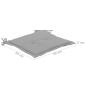 Preview: Gartenstuhl-Kissen 2 Stk. Grau 50x50x3 cm Oxford-Gewebe