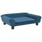 Preview: Hundebett Blau 70x48x22 cm Samt