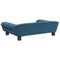 Preview: Hundebett Blau 70x48x22 cm Samt