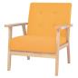 Preview: Sofa-Set 2-tlg. Stoff Gelb