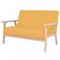Preview: Sofa-Set 2-tlg. Stoff Gelb