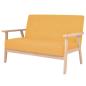Preview: Sofa-Set 2-tlg. Stoff Gelb