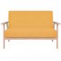 Preview: Sofa-Set 2-tlg. Stoff Gelb