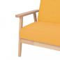 Preview: Sofa-Set 2-tlg. Stoff Gelb