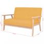 Preview: Sofa-Set 2-tlg. Stoff Gelb