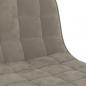 Preview: Barhocker Hellgrau Samt
