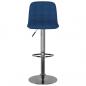 Preview: Barhocker 2 Stk. Blau Stoff