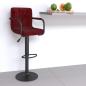Preview: ARDEBO.de - Barhocker Weinrot Samt