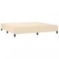 Preview: Boxspringbett mit Matratze Creme 200x200 cm Stoff