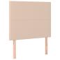 Preview: Boxspringbett mit Matratze Cappuccino-Braun 90x200cm Kunstleder