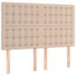 Preview: Boxspringbett Matratze Cappuccino-Braun 140x190cm Kunstleder
