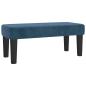 Preview: Boxspringbett mit Matratze Dunkelblau 80x200 cm Samt