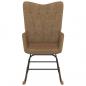Preview: Schaukelstuhl Taupe Stoff