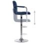 Preview: Barhocker Blau Stoff