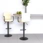 Preview: ARDEBO.de - Barhocker 2 Stk. Creme Stoff