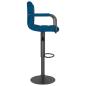 Preview: Barhocker 2 Stk. Blau Samt