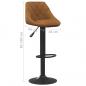 Preview: Barhocker Braun Samt