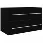 Preview: Waschbeckenunterschrank Schwarz 80x38,5x48 cm Holzwerkstoff