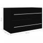 Preview: Waschbeckenunterschrank Schwarz 80x38,5x48 cm Holzwerkstoff