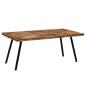 Preview: Esstisch Recyceltes Teakholz und Stahl 180x90x76 cm