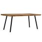 Preview: Esstisch Recyceltes Teakholz und Stahl 180x90x76 cm