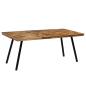 Preview: Esstisch Recyceltes Teakholz und Stahl 180x90x76 cm