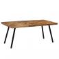 Preview: Esstisch Recyceltes Teakholz und Stahl 180x90x76 cm