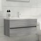 Preview: ARDEBO.de - Waschbeckenunterschrank Grau Sonoma 90x38,5x45 cm Holzwerkstoff