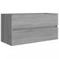 Preview: Waschbeckenunterschrank Grau Sonoma 90x38,5x45 cm Holzwerkstoff